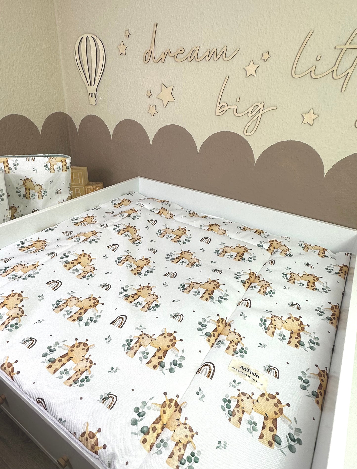 Wickelauflage wasserabweisend kleine Giraffe
