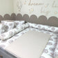 Wickelauflage Lion, Waffelpique hell beige
