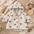 Teddyjacke mit Herzendesign- kuschelig weich & warm (Kopie)