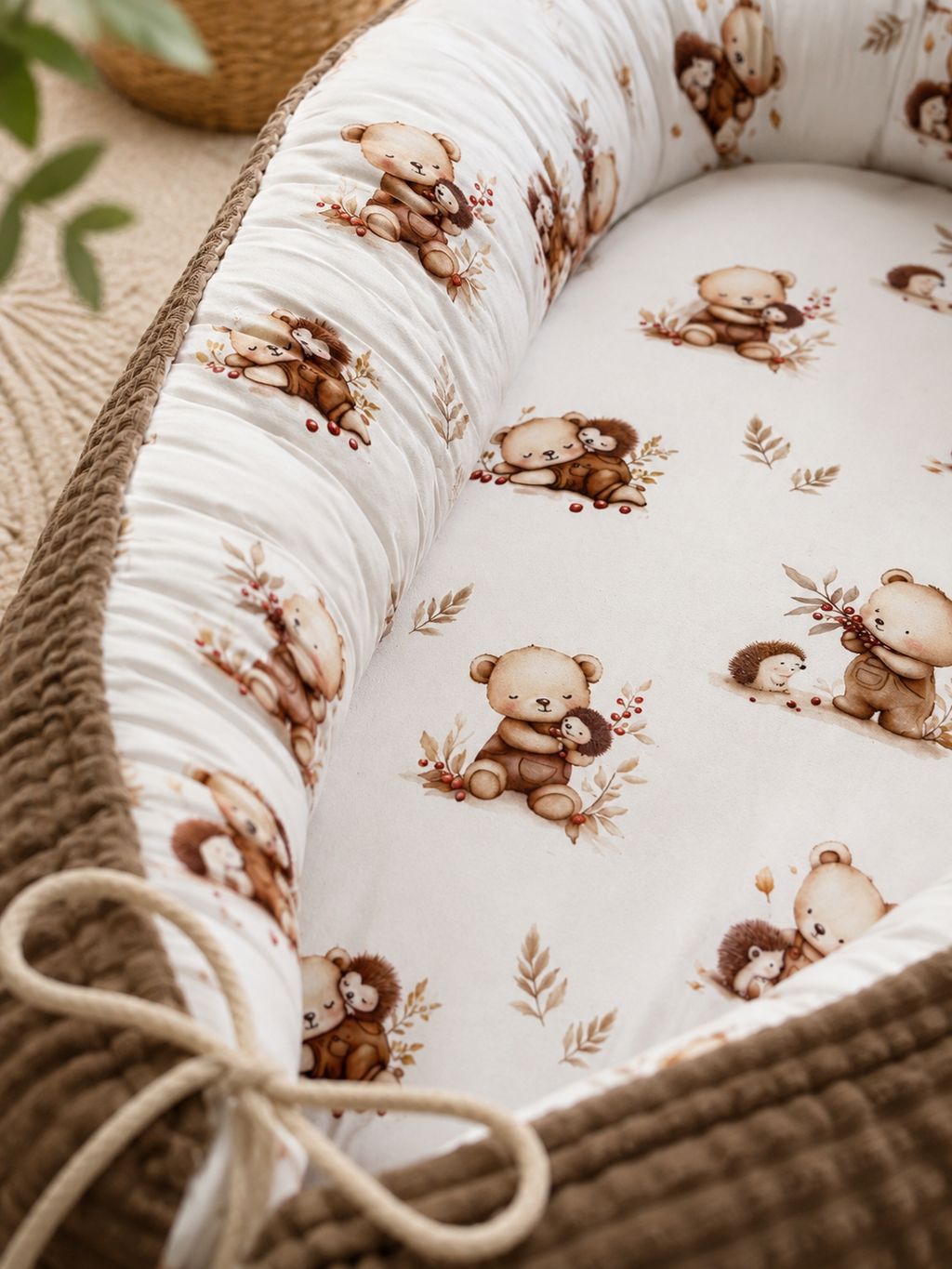 Nestchen Bärenfreunde Breitcord Dunkel beige