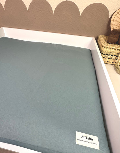 Wasserabweisende Wickelunterlage mintgrün uni