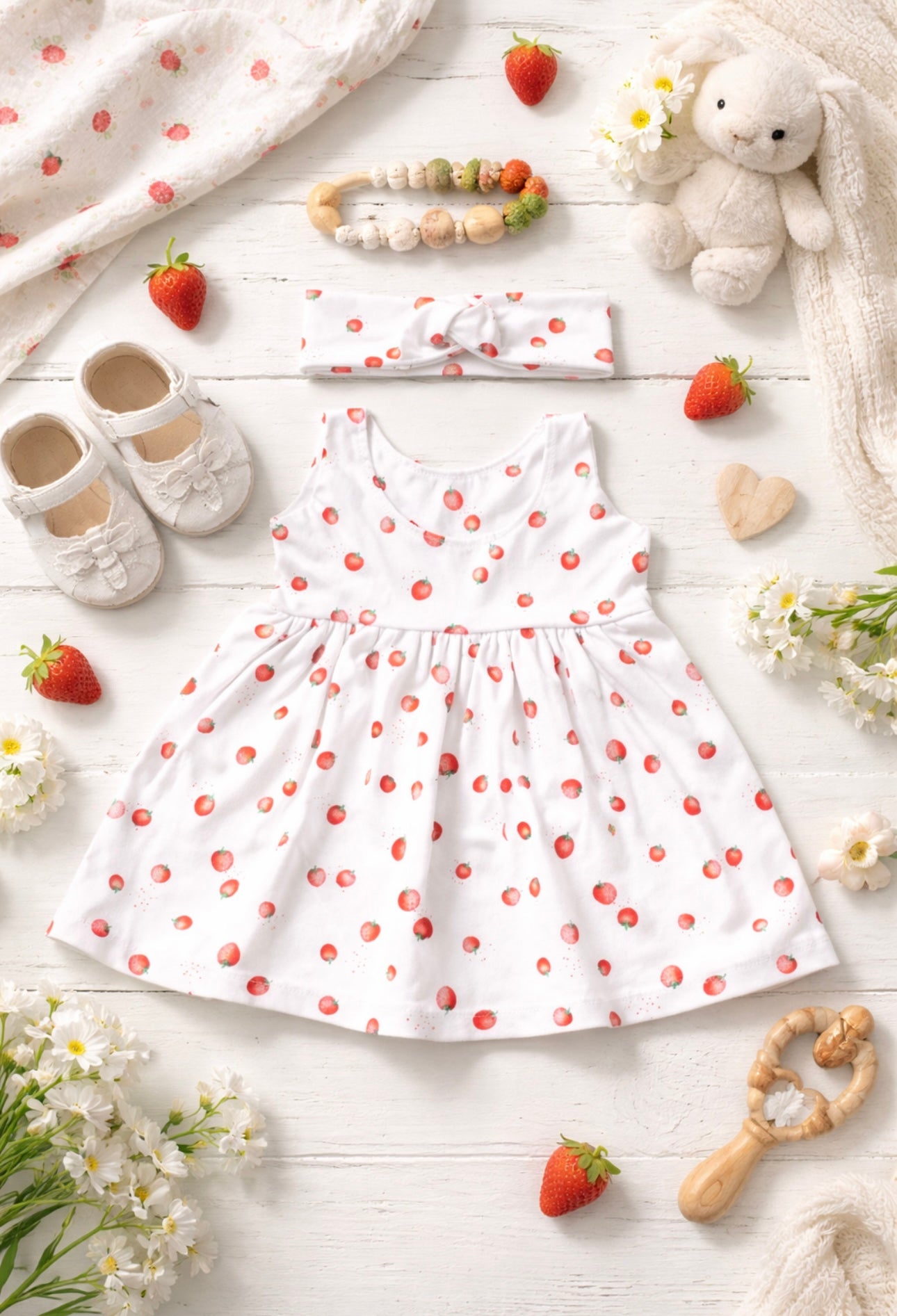Kleid Lang Ärmellos Sweet Berry