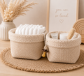 Utensilo uni, waffelpique Frottee Beige