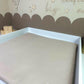 Wasserabweisende Wickelunterlage hell beige uni