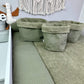 Wickelauflagen Set 5tlg. Waffelpique/Frottee khaki