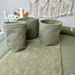 Wickelauflagen Set 5tlg. Waffelpique/Frottee khaki