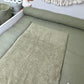 Wickelauflagen Set 5tlg. Waffelpique/Frottee khaki
