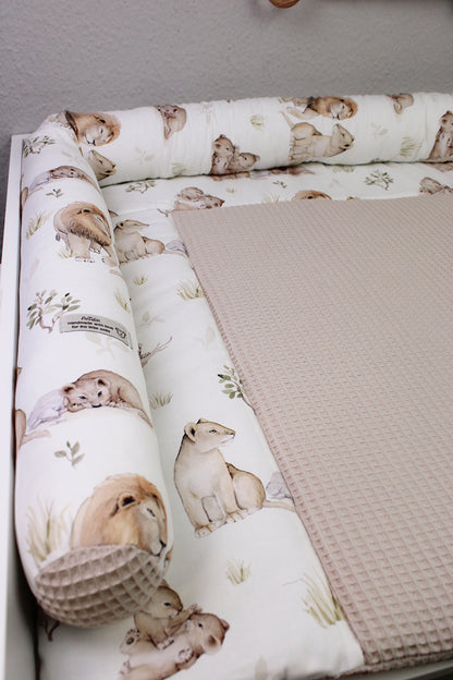 Wickelauflage Löwenfamilie