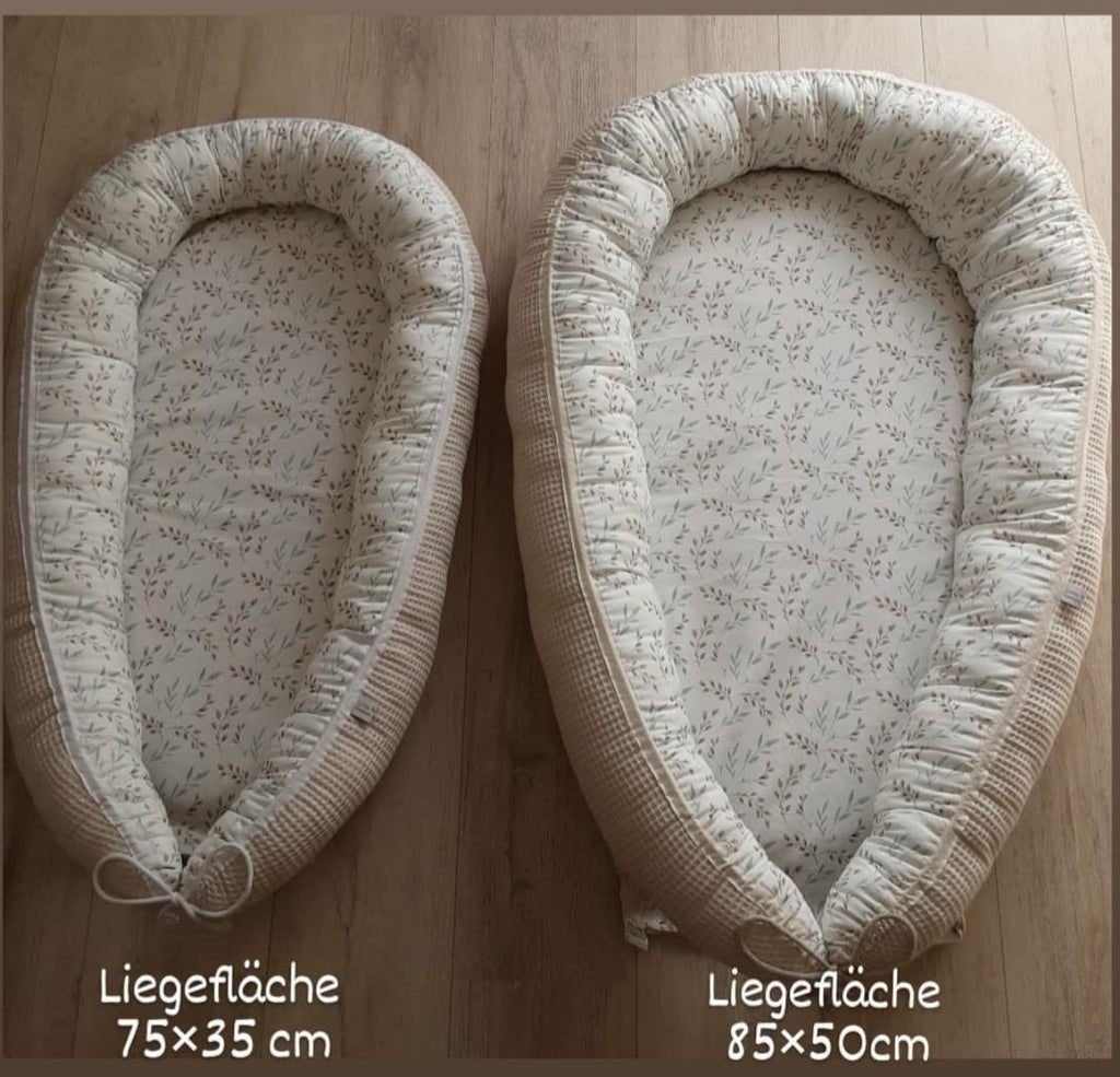 Nestchen Waldtiere von AnTalin, weiches Baby- und Kleinkind-Nestchen mit Waldtier-Muster, ideal für sicheren und gemütlichen Schlaf.