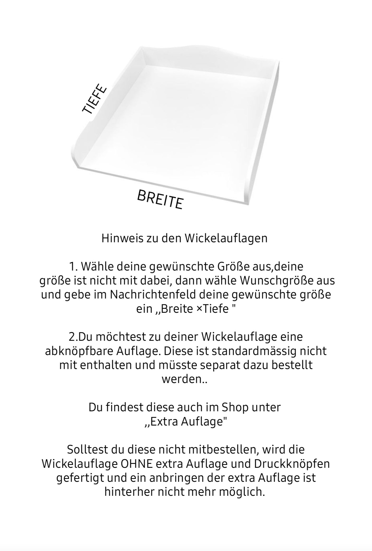 Wickelauflage kleine Waldbewohner