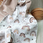 Babydecke Regenbogen beige