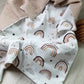 Babydecke Regenbogen beige