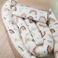 Babydecke Regenbogen beige