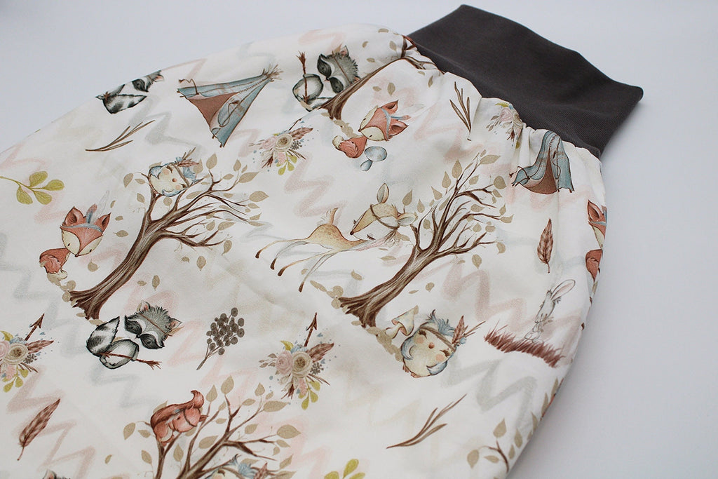 AnTalin Waldtiere Strampelsack und Schlafsack für Babys, weicher Pucksack mit Tiermotiven, ideal für ruhigen Babyschlaf