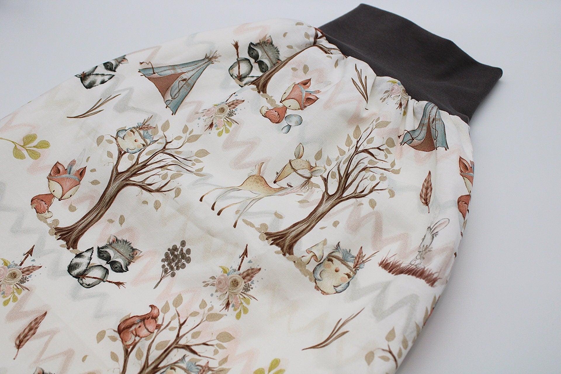 AnTalin Waldtiere Strampelsack und Schlafsack für Babys, weicher Pucksack mit Tiermotiven, ideal für ruhigen Babyschlaf
